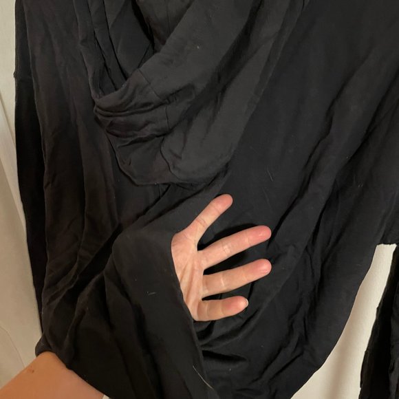 Lululemon Athletica Open Back Hoodie Black Size M - Picture 3 of 3